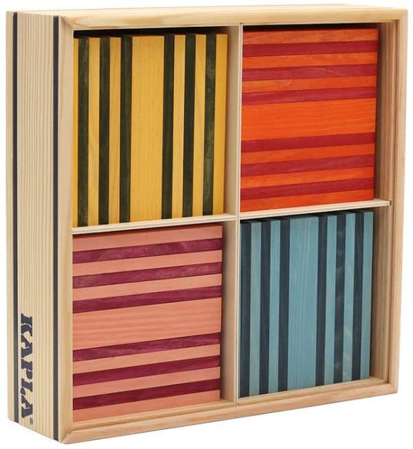 Kapla - 100 OCTOCOLOR CASE : 100 planks in eight colours