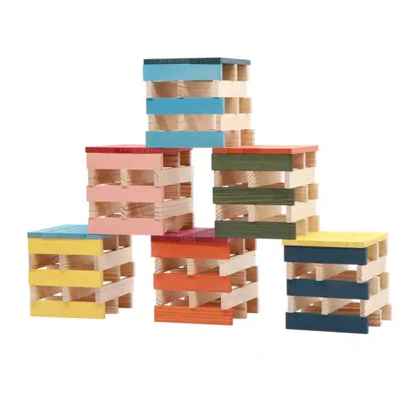 Kapla - 100 OCTOCOLOR CASE : 100 planks in eight colours - Image 4