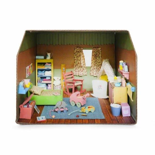 Kartonnen Miniatuur Kamer - Babykamer - Afbeelding 2